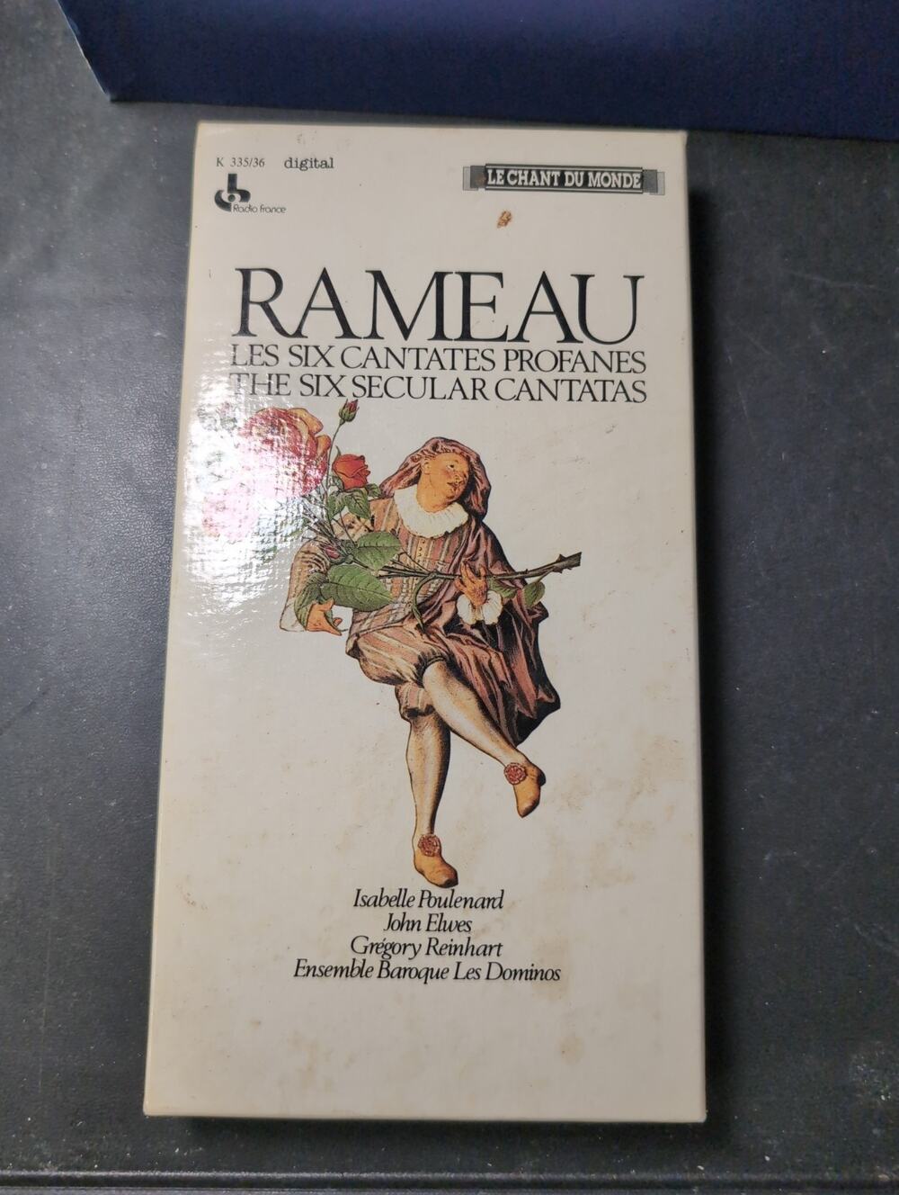 Rameau Les Six Cantates Profanes Chant du Monde 2 Cassette Tape Set Rare France